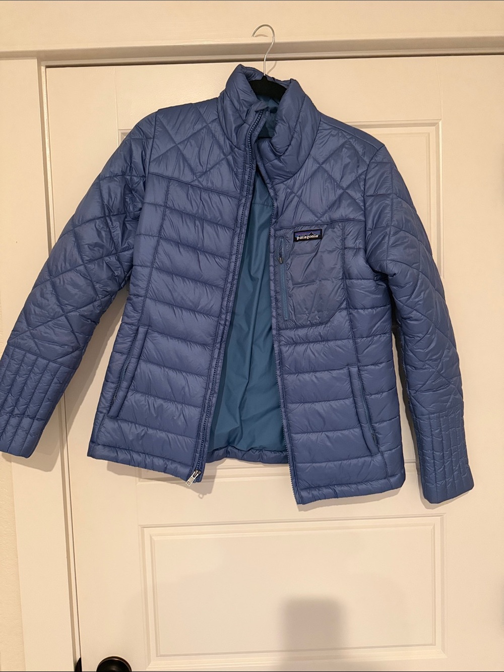 Patagonia Quilted Puffer Jacket - Light Blue